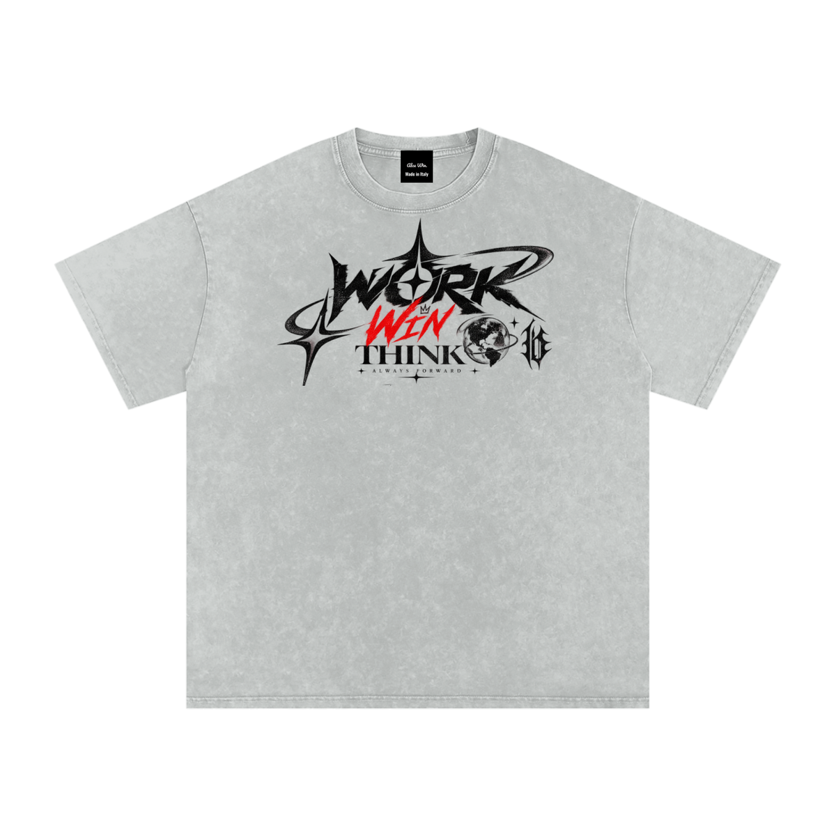 None Stop Work Win Think Cotton T-Shirt