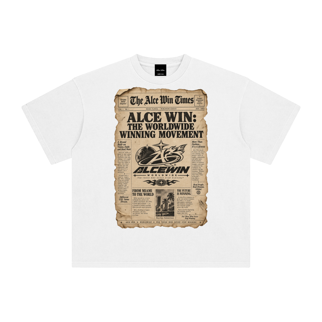 Monday Publish Newspaper T-Shirt - Alce Win