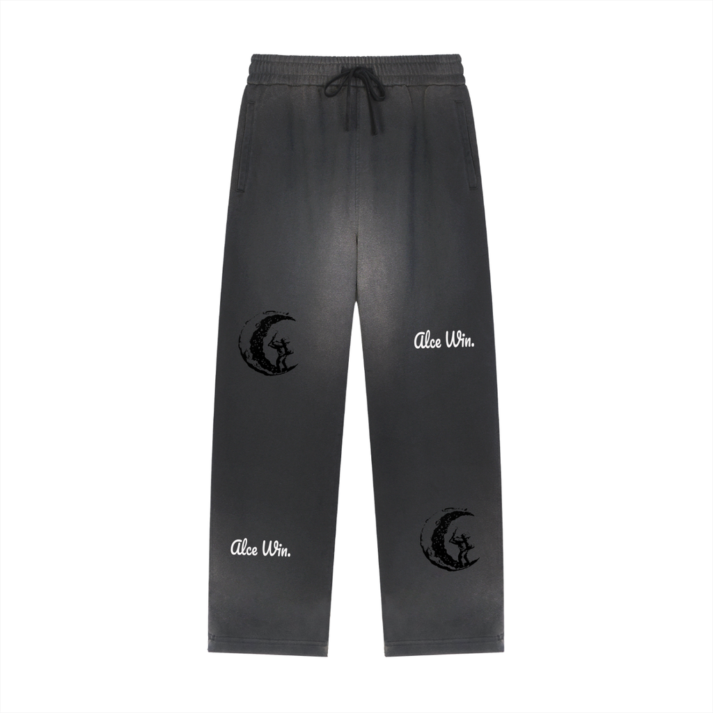 Alce Win Sun Fade Frayed Fleece Sweatpants