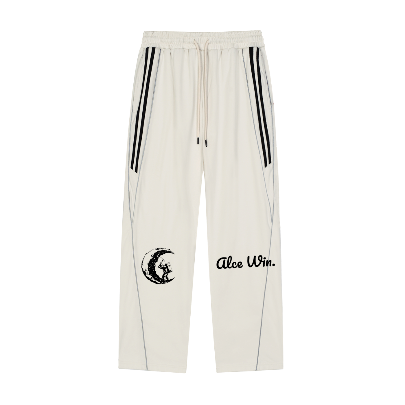 Reflection Striped Straight-Leg Sweatpants