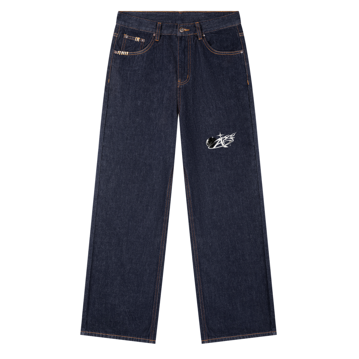 Vintage Wash Denim Jeans