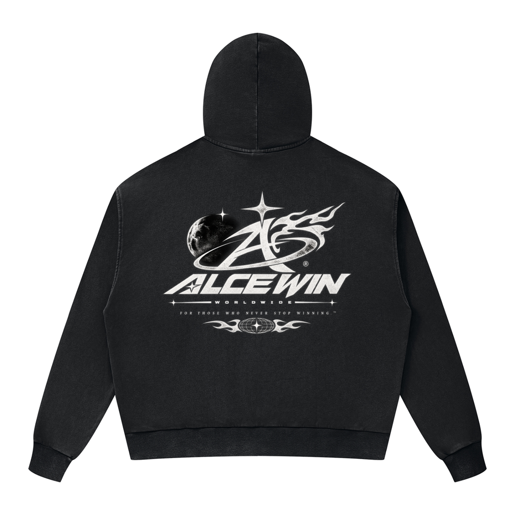 Mineral Wash Full Zip Hoodie