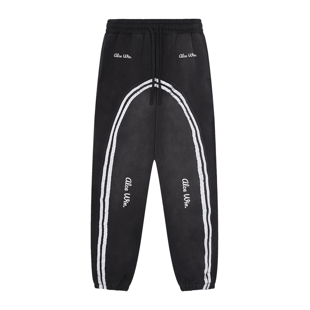 Alce Win Sun Fade Contrast Tape Fleece Jogged Sweatpants