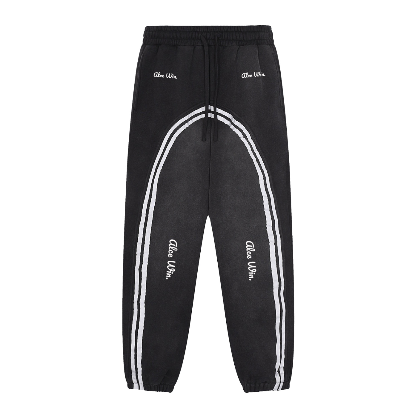 Alce Win Sun Fade Contrast Tape Fleece Jogged Sweatpants