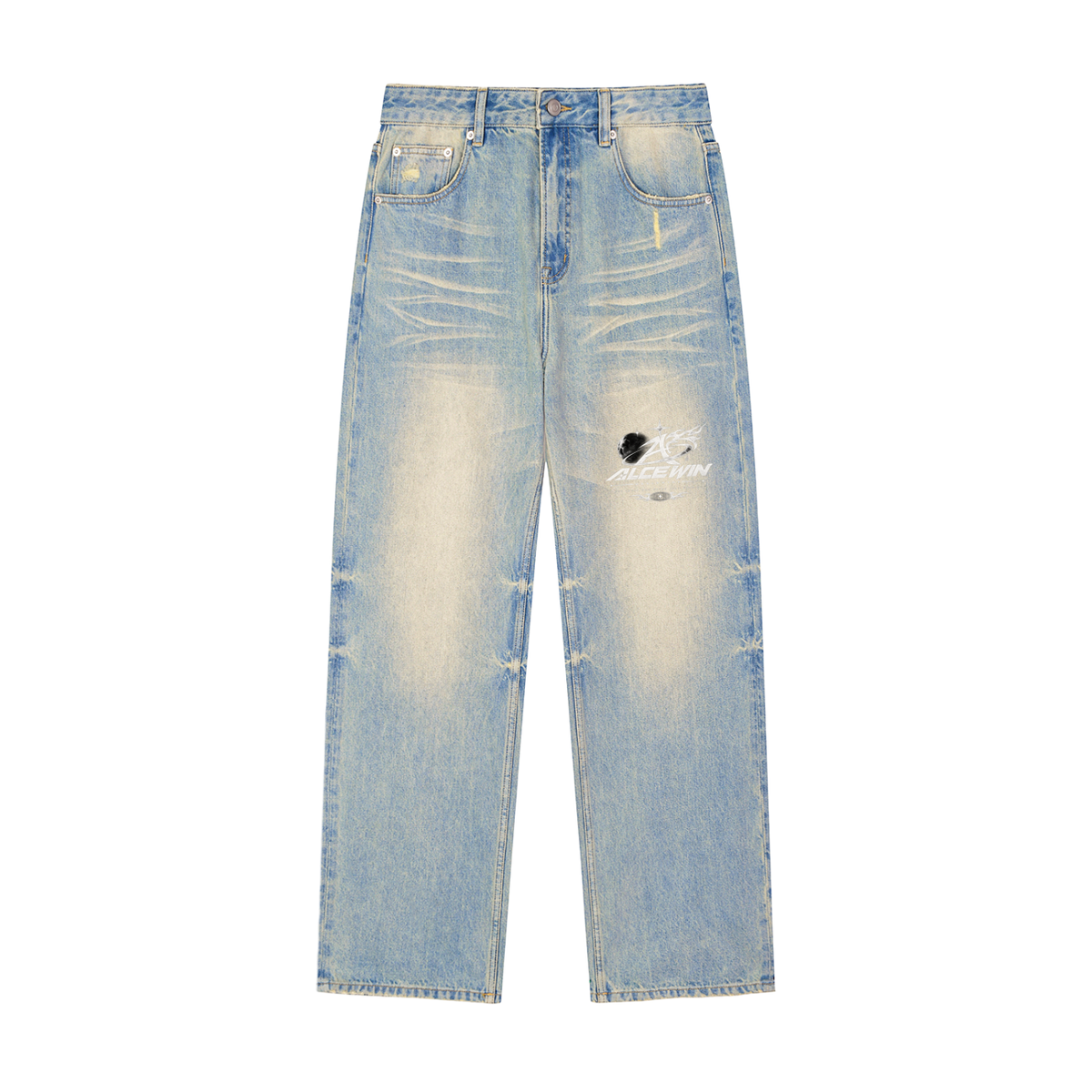 Vintage Hem Denim Jeans