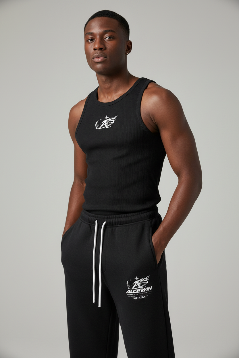 Alce Win Full Outfit – Black Male Model