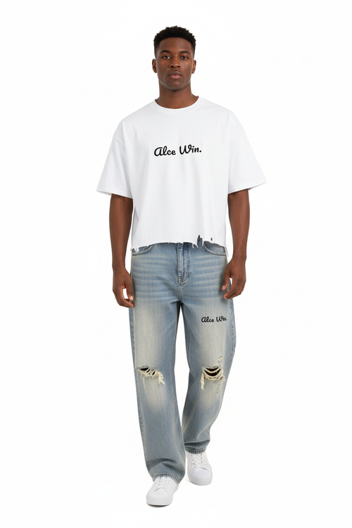 Alce Win. – Mixed Race Model Studio Shot