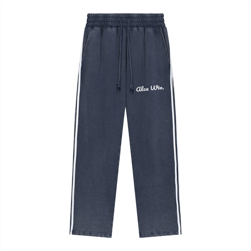 Contrast Tape Fleece Sweatpants - Alce Win.