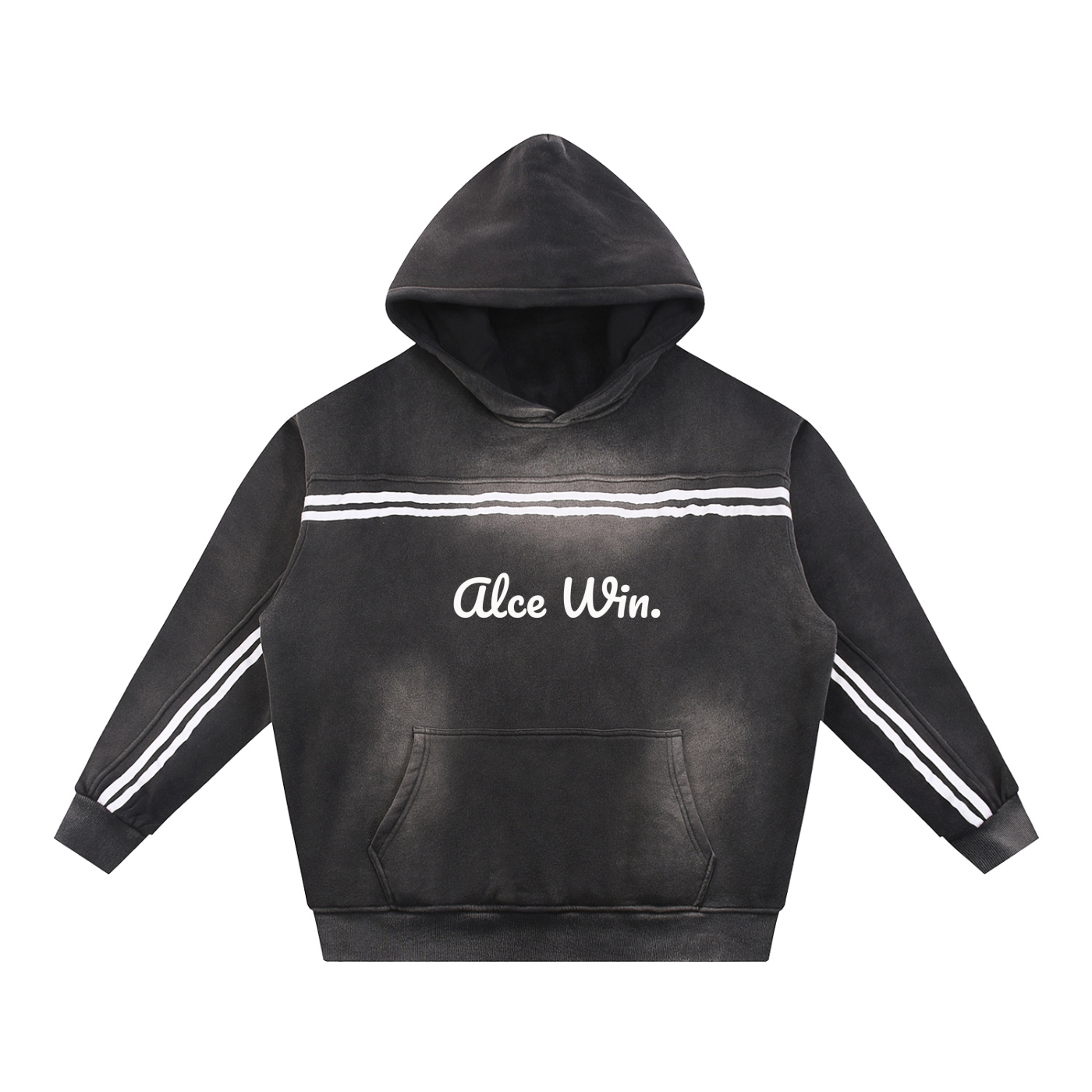 Alce Win Sun Fade Contrast Tape Hoodie