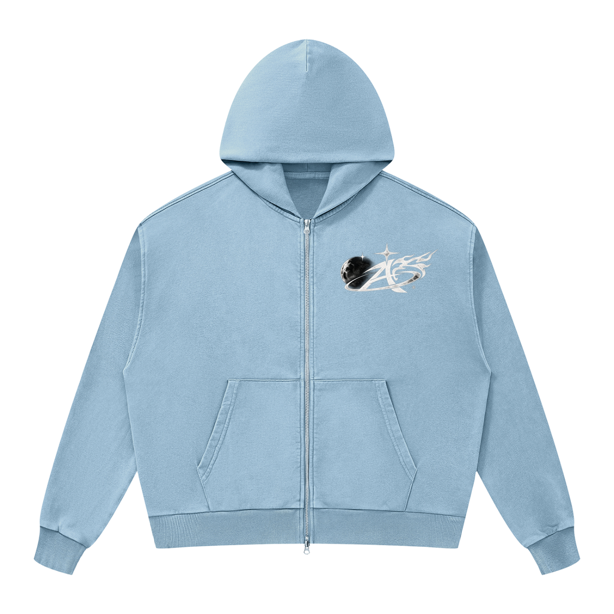 Mineral Wash Full Zip Hoodie
