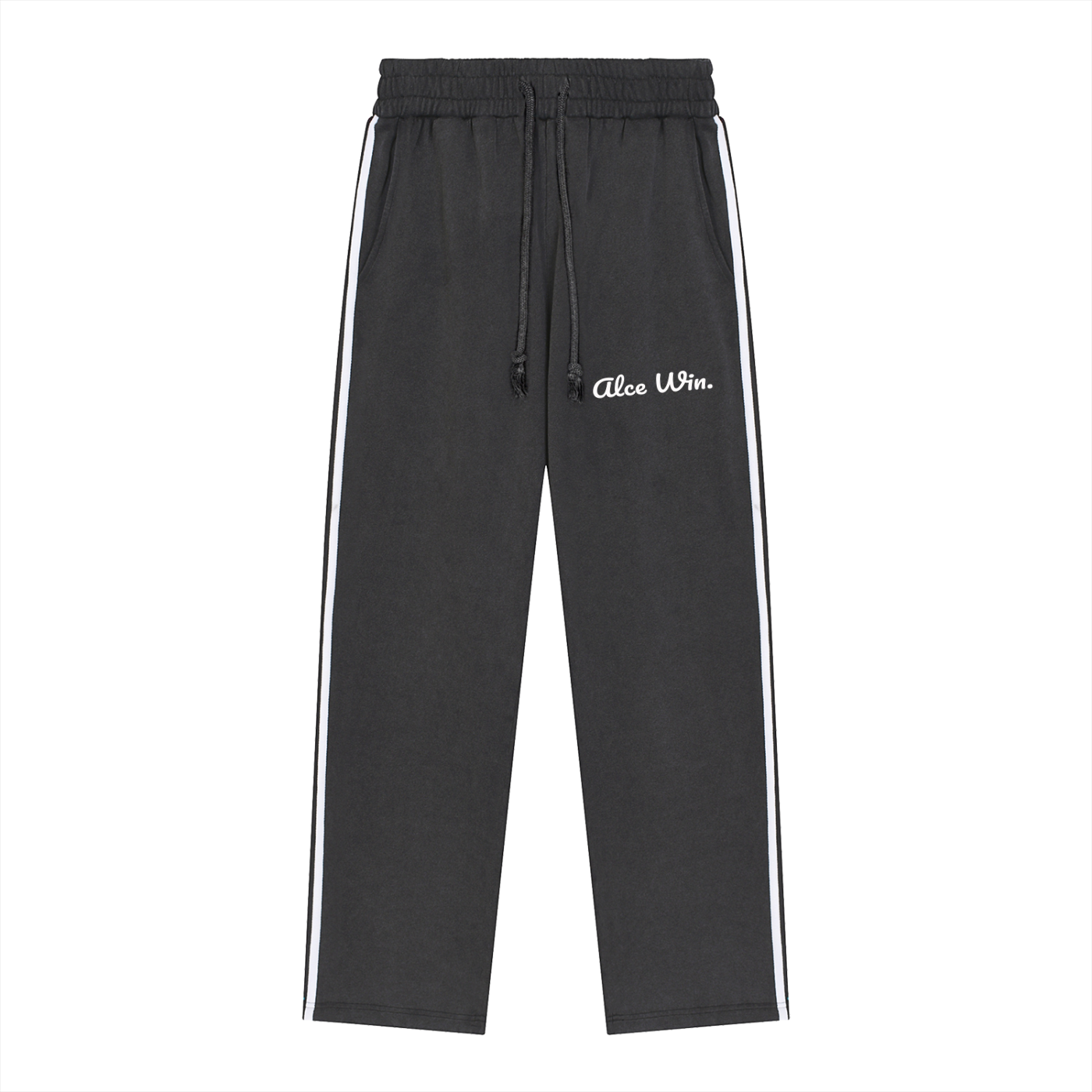 Alce win Snow Washed Contrast Tape Sweatpants