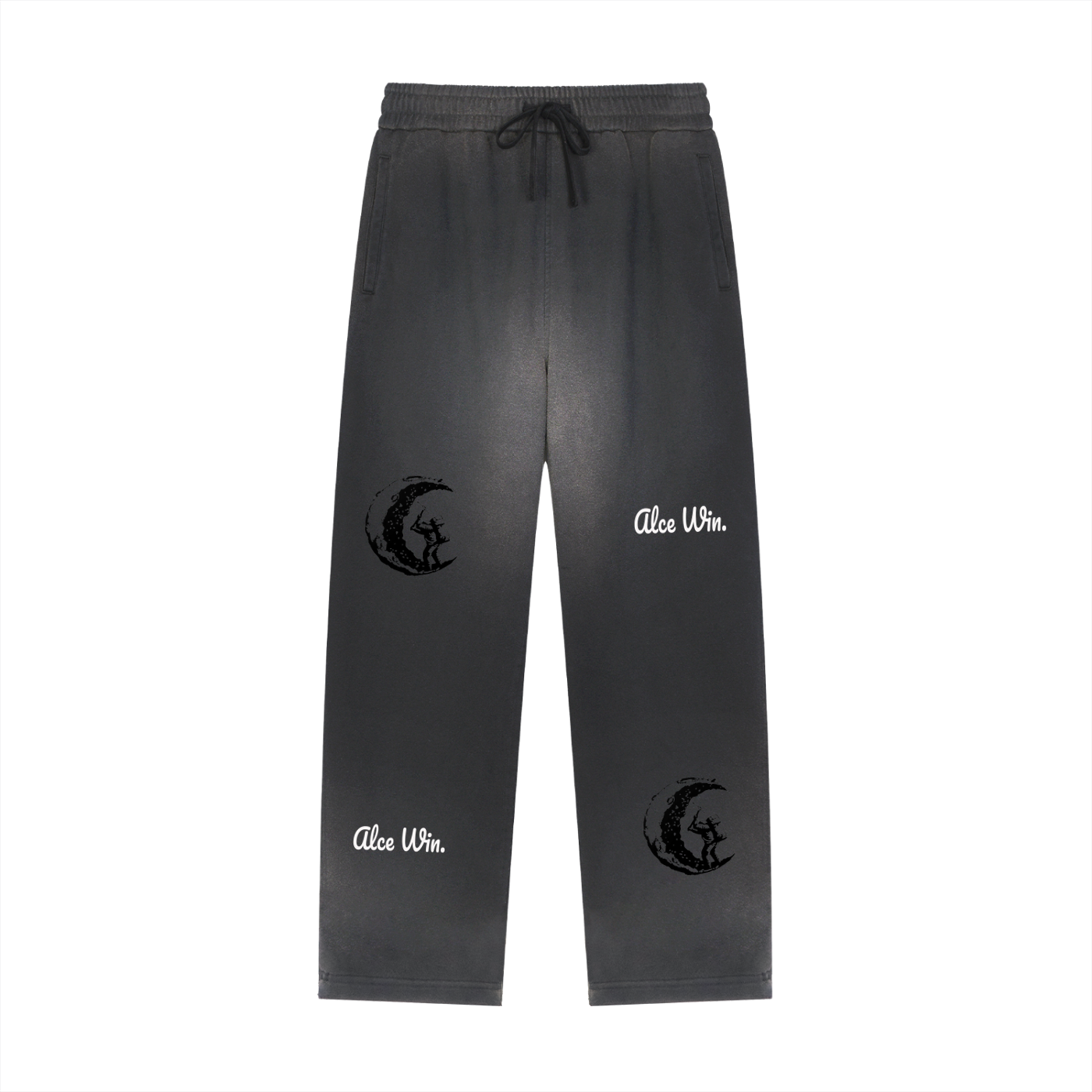 Fade Frayed Fleece Sweatpants - Alce Win.