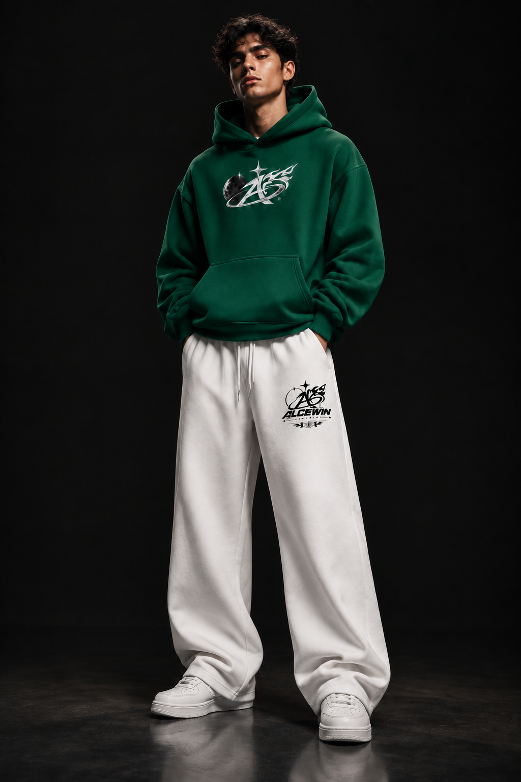 Simply Alce Fleece Hoodie x Mier Pants — Male Model V2
